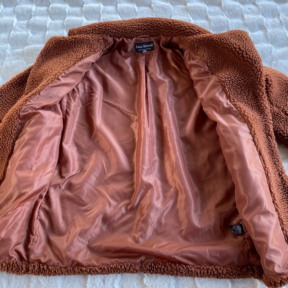 🔥Beth Dutton Yellowstone Jason Maxwell Faux Fur Sherpa Teddy Coat Oversized M - Picture 6 of 13